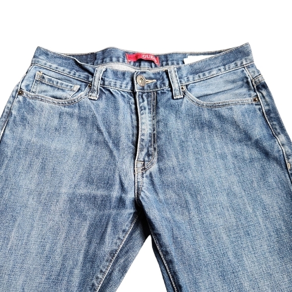 Guess  ultra slim McCrae Fit mid rise straight leg blue denim Jean pants - Picture 3 of 10